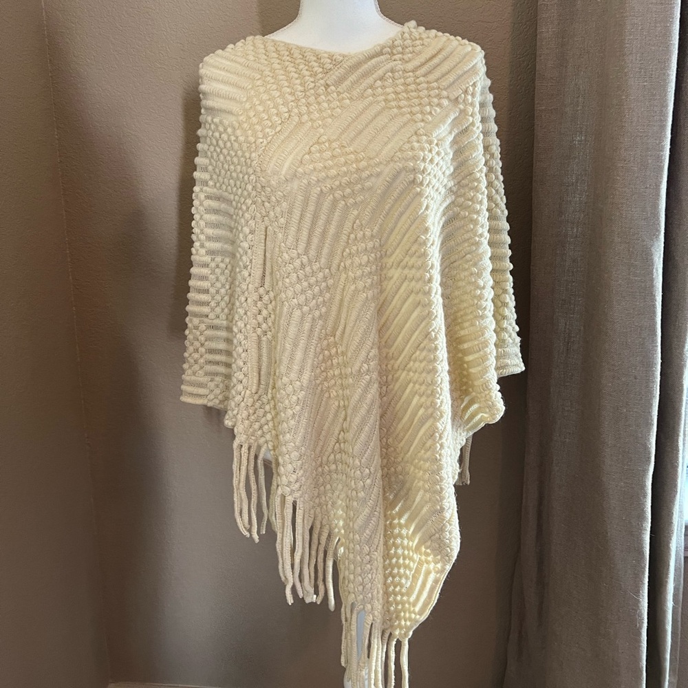 Cream Coco and Carmen Poncho